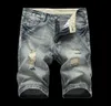 Nieuw ontwerp Vernietigde jeans Distressed herenwerkbroek Gescheurde korte Distressed korte broek Jeansbroek voor man3430725