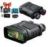 Teleskop R12 Binoculars Night Vision Device laddningsbar 6W 850 NM Infraröd 1080p HD 5X Digital Zoom Hunting Telescope PO Video R1028125