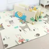 Grande taille pliable dessin animé bébé play mat xpe puzzle pour enfants bébé grimpe padfle kid kild baby jeux mattes toys for enfants 231227