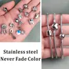 Braccialetti di fascino alla moda farfalla pallavolo braccialetto donne semplici accessori per gioielli in acciaio inossidabile vintage