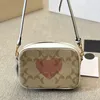 Designer Bag Crossbody Bag Disco Bag Leather Camera Bag Adjustable Leather Strap Handbag Houlder Bag Heart Shaped Pattern Women Storage Bags