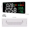 Piece Decibel Meter Wall Hanging Sound Level 30-130DB Noise Tester 11 Inch LED For Measuring Temperature Humidity