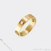 Designer Ring Jewelry Designer for Women Love Ring 3 Diamonds Titanium Acciaio Anelli in oro Placcato Gold Mai sbandamento non allergico Gold Ring193J