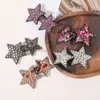 Shiny Y2K Five-pointed Star Hairpins Barrettes Diamonds Pentagrams Side Hair Clips Hair Accessory Rhinestone Hair Clip Hairgrip