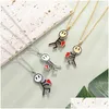 Collares colgantes Moda Lindo Divertido Dibujos animados Matchman Atracción magnética Pareja Collar Amistad Corazón Día de San Valentín Regalo Drop Del Otyrw