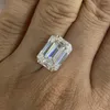 느슨한 다이아몬드 Meisidian 합성 1 캐럿 5x7mm 흰색 D VVS 보석 에메랄드 컷 Moissanite 다이아몬드 도매가