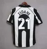 Retro Juventus Jersey Del Piero 9798 Wersja Ligi Mistrzów dom i koszula piłkarskie Inzaghi Zidane 99-00 Długie i mundur piłkarski z krótkim rękawem