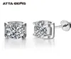 Silver 925 50mm 05CT Diamond Earrings Wedding Jewelry Women Earring Stud Sterling 925 Round 2106168275298