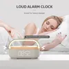 COSLUR S29 Bluetooth Speaker 2500Mah Battery Supports 15W Wireless Charging Digital Clock Display Night Light Alarm 231228