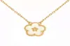 Fashion Classic 4four Leaf Clover Ожерелья подвески для вечеринки MotherOfPearl из нержавеющей стали 18 тыс. Для женщин Валентинс Матери8878942154