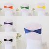 10/50/100pcs Elastic Chair Knot Wedding Sashes Decoration Back Cover Mariage el Home Seat Elegant Ribbon Stretch Chair Bow 231227