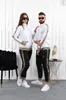 2024 zweiteilige Hosen Trainingsanzug Frauen lässige Druckjacke und Jogginghose Sets Outfits kostenloses Schiff