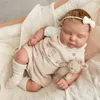 Bebekler Bebekler Varış 21inch Zaten Bitmiş Boyalı Yeniden Bebek Kiti Şeftali Görünür Damarlarla Boyalı Bebe Reborn Kiti Boy Vücut 2