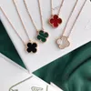 5A Quality Van & Cleef Rose Gold Vintage Motifs Clover Leaf Charm Pendant Necklace - Designer Jewelry with Four Flower Gifts Vanly Cleeflies