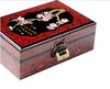 Bottles 2 Layer Lacquerware Chinese Decorative Wooden Vintage Storage Box With Lock Pull Out Jewelry Set Wedding Gift Cosmetic