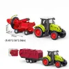 Véhicule d'ingénierie agricole à inertie pour enfants, jouets de ferme, voiture superposée, camion de riz, cadeau de Construction pour garçons, anniversaire 231228