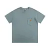 Carhart Shirt Designer T Shirt Top Qualité Classique Petite Étiquette Poche T-shirt À Manches Courtes Lâche et Polyvalent pour Hommes et Femmes Couples Carhartts Shirt 774