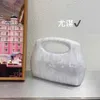 Acrylic marble amber key lipstick pillow bag, banquet clip box, hand-held crossbody small square bag 231228