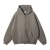 Lu Yoga Uni Fleece Plover Hoodie High Quality 52 Cotton 48 Polyester Fabric Men With Zipper Lememm Drop Delivery Dh9Ar