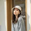 12-XL-DD japan ins drop winter wool felt classic bowknot ribbon lady bucket cap women leisure fishermen hat 231228