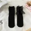 Women Socks Kawaii Fairy Sock Bow Tie Lace Cute Japanese Jk Medium Tube Female Lolita Spot Goods Gift