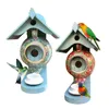 Teapot Bird House Feeder Box Domowe Dekoracja ogrodu Akcesoria dla zwierząt zapasy na zewnątrz 231227