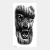 Temporary Tattoos Upper Arm Sleeve Tattoo Crown Lion Tiger Wolf Head Waterproof Stickers Body Art Fake For Women Men 231208