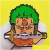 Accessoires de dessin animé Enfance One Piece Film Film Citations Badge Films mignons Jeux Épingles en émail dur Collecter Broche de dessin animé Sac à dos Chapeau DH62I