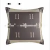 Quality Printing Couch Pillows Holland Velvet Texture High-End Model Room Bedside Square Cushion Lumbar Pillow