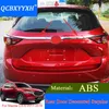 Tillbehör ABS -bilstyling Chrome Bakre bagageutrymme Dekorera paljetter för Mazda CX5 2017 2018 Tillbehör Cover Externa dekorationsremsor