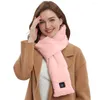 Bandanas USB Women Men Heating Scarf Temperature 3 Gears Adjustable Charging Heat Control Neck Warmer For Cycling Camping