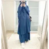 Ethnische Kleidung für Frauen mit Kapuze, muslimisches Hijab-Kleid, Eid-Gebetskleidungsstück, Robe Abaya, langer Khimar, vollständiger Bezug, Ramadan-Kleid, Abayas, islamische Kleidung