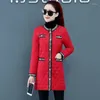 Kadın Trençkotları Pamuk Parkas Down Parkas Damalı Damalı Hafif Ceket Kadın Orta Uzunluk Sonbahar/Kış Kore Gevşek Ceketler