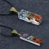 Ожерелья с подвесками Merkaba 7 чакр, хрустальные камни, оргоновое ожерелье для подарка на день рождения