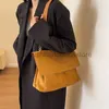 Axelväskor nya mode kvinnor kvinnlig vintage faux mocka design handväska totes satchel underarm crossbody väska damer retro pursestylishhandbagsstore