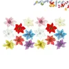 Decoratieve bloemen 16 STKS Kerstsimulatie Goudpoeder Bloemboom Hanger Garland Accessoires DIY Kunstmatig (Goud