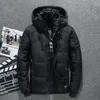 Parkas pour hommes de parkas d'hiver parkas hommes bas veste mâle de canard blanc bas veste à capuche extérieure épaisse chauffée de neige rembourrée surdimensionnée 231010