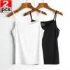 Camisoles tanques verão sexy branco topo feminino o pescoço preto casual sem mangas tshirt 2024 senhoras oversize fitness esporte colete