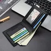 Plånböcker Portable Card Bag Ultra-Thin ID Holder Business Case Man Purses Mini Coin Purse Money Clips Men plånbok