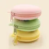 Portefeuille zéro fermeture éclair en Silicone minimaliste, porte-clés à main, Mini sac à pièces de couleur Aron, sac de rangement pour enfants, cadeau