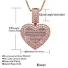 Pendentif Colliers 18K Or Bling Cubique Zircon Coeur Médaillon Collier Ensemble De Bijoux Po Cadre Ouvrable Amour Diamant Hip Hop Collier Dhgarden Dh4Ww