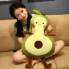 Gevulde pluche dieren Kawaii gigantisch avocado pluche kussen gevuld fruit groen knuffel pop groot zacht meisje slaapkamer decor kussen schattig verjaardagscadeauL231228