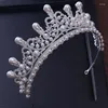 Clipes de cabelo Tiaras e coroas Luxo CZ CZ PARA PRINCESS Acessórios de casamento de noivado para jóias de noiva CRISTAL CRISTAL