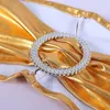 50st/Lot Metallic Gold Silver Chair Sashes Wedding Chair Decoration Spandex Stol Cover Band för Party Decor Birthday Sash 231227