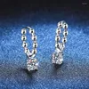 Stud Earrings S925 Fashionable And Minimalist Temperament Mosonite French D Color 50 Cent Wedding Jewelry Wholesale