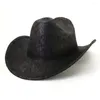 Casquettes de baseball Chapeaux de cowboy occidentaux pour hommes et femmes Fedora Gambler Hat Style Outback
