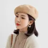 Berets Mode Frühling Herbst Winter Frauen Wolle Baskenmütze Mütze Elegante Dame Casual Britischen Retro Warme Hut Mädchen Party Geschenk