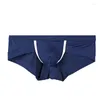 Underpants Mens sexy bassa ascesa Trunks mutandine mutande per gamba corta Micro slip sul rigonfiamento a strisce perizoni traspiranti 37 jb