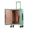 Resväskor vikta resväska kan vikas för att underlätta förvaring av 20-tums bärbara rullande bagage.