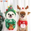 Psa odzież kota Pet Christmas Hats Slobbers śliniaki misie prawne Dou bomei jesienne zimowe ubrania ubieranie się